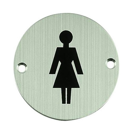Nerezový piktogram kulatý - dámy
