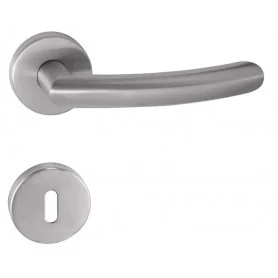 Klika na dveře TUPAI NERO - R 2233 - Broušená nerez