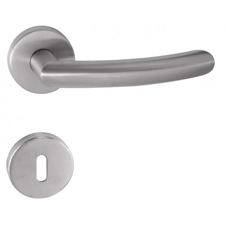 Klika na dveře TUPAI NERO - R 2233 - Broušená nerez