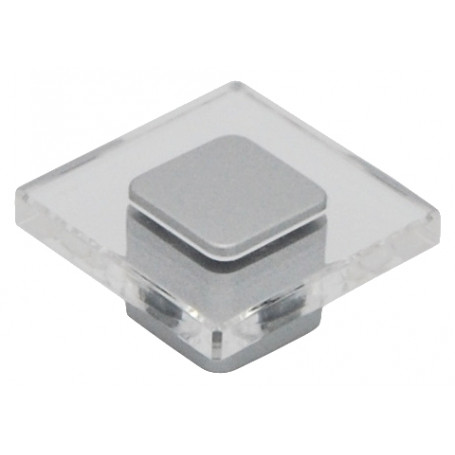 Nábytkový úchyt 414Q - Chrom matný / transparentní