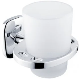 Skleněný pohár s držákem na zubní kartáčky NIMCO Simona