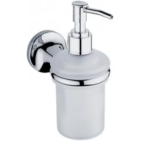 Dávkovač na tekuté mýdlo se skleněnou nádobkou NIMCO Monolit