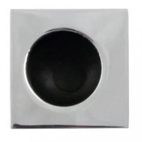 FT Hranaté madélko do čela posuvných dveří - Chrom lesklý