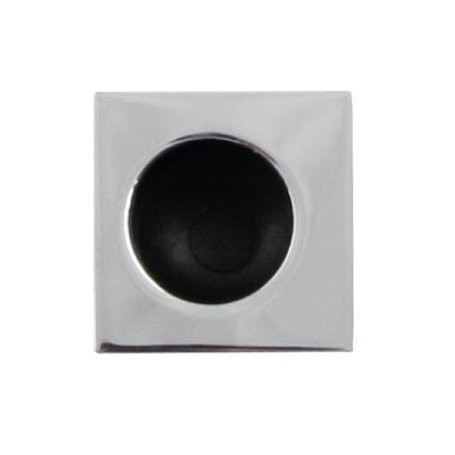 FT Hranaté madélko do čela posuvných dveří - Chrom lesklý