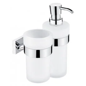 Pohár na zubní kartáčky a dávkovač tekutého mýdla NIMCO KEIRA KE 2205K31W-26