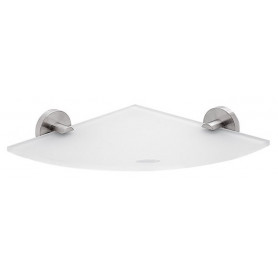 Skleněná rohová police s držáky NIMCO UNIX NEREZ UNM 13091RB-10