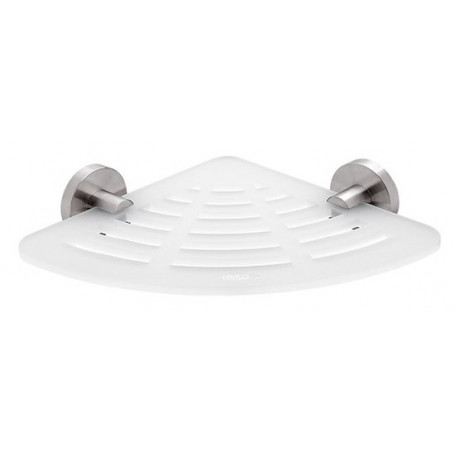 Skleněná rohová police s držáky IXI NIMCO UNIX NEREZ UNM X211-10