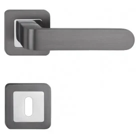 Klika METAL-BUD RIO - HR - OC / G - Chrom lesklý / grafit