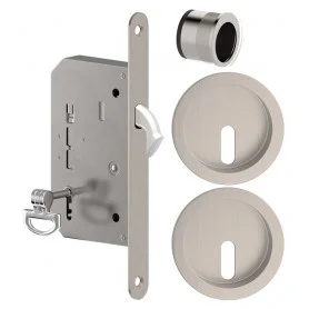 Set na posuvné dveře METAL-BUD - ONS - Nikl broušený