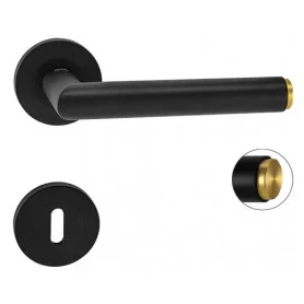 Klika Griffwerk LUCIA SELECT - R - Černá matná / mosaz