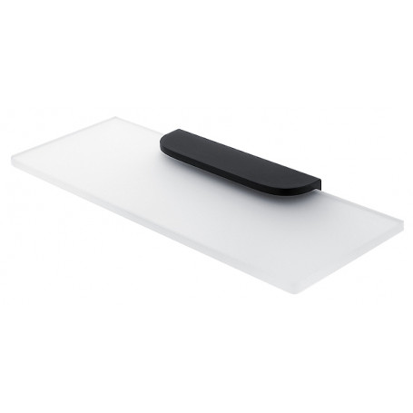 Skleněná police s držákem NIMCO NIKAU BLACK NKC 30091B-30-90