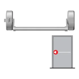 Panikové kování pro jednokřídlé dveře s 1-bodovým zajištěním DORMAKABA PHA 2000