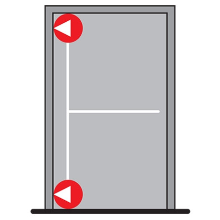 DORMA PHA 2000 Dvoubodové horizontální zajištění