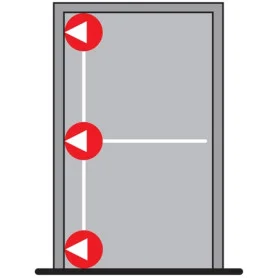 DORMA PHA 2000 Tříbodové horizontální zajištění D1/3B