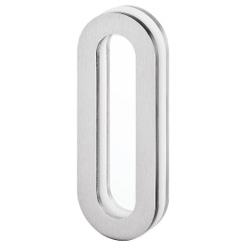 Mušle na skleněné posuvné dveře JNF IN.16.562.A - Broušená nerez