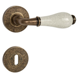 Kľučka MP LEONTINA - R - Antik bronz