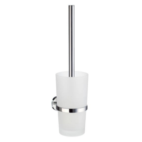 Toaletní kartáč se závěsným pohárem SMEDBO HOME - Chrom lesklý
