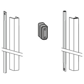 DORMA PHX 04 F - Set závory s krytem pro křídlo dveří s výškou 2270 mm