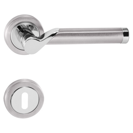 Klika na dveře TUPAI MARENA - R 794 - Chrom lesklý / broušená nerez