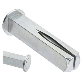 Čtyřhran pro jednostrannou montáž klik 8 x 8 mm