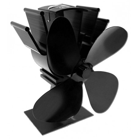 Termoelektrický ventilátor černý (4 lopatky)