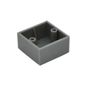 Plastový kluzák KR 45x45 - Chrom matný