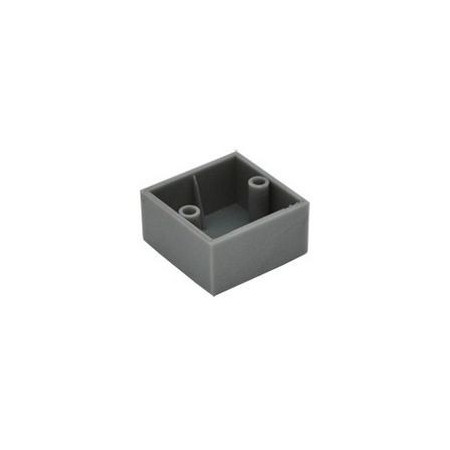 Plastový kluzák KR 45x45 - Chrom matný