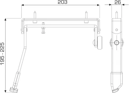Koordinátor zavírání dvoukřídlých dveří