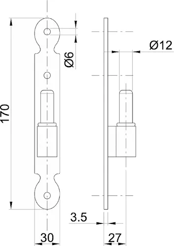 Závěs na dveře rustikální