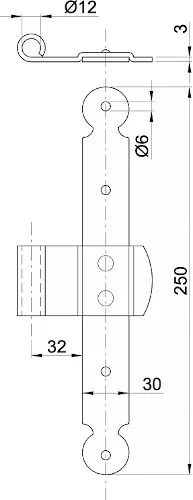 Závěs na dveře rustikální