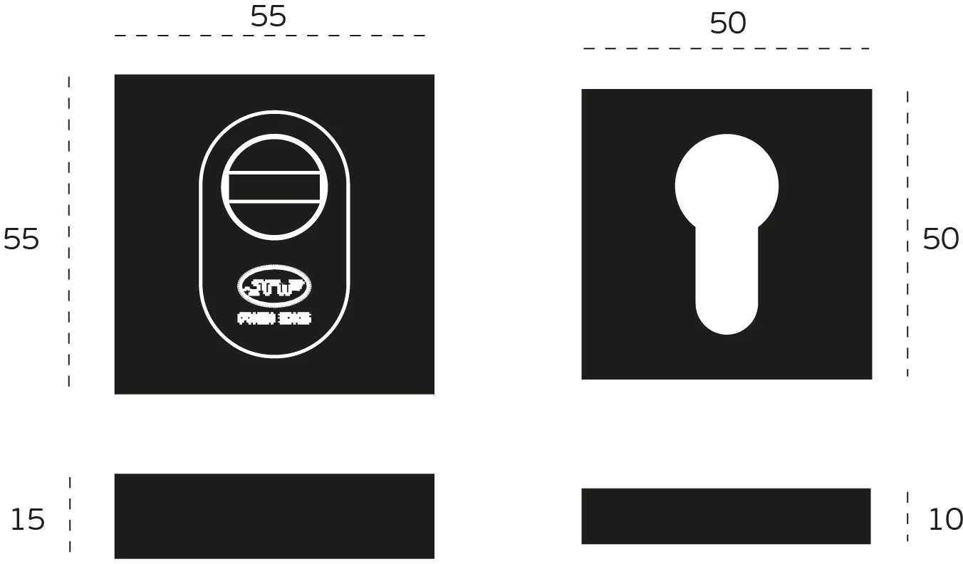 Bezpečnostní rozeta JNF - HR PLUS IN.04.30.S