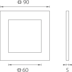 Mušle na skleněné posuvné dveře JNF IN.16.551.A