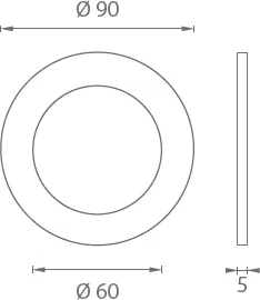 Mušle na skleněné posuvné dveře JNF IN.16.553.A