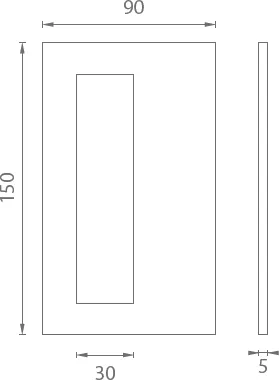 Mušle na skleněné posuvné dveře JNF IN.16.560.A