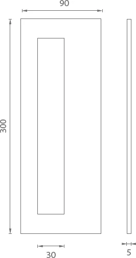 Mušle na skleněné posuvné dveře JNF IN.16.561.A