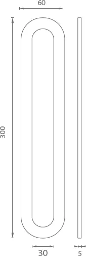 Mušle na skleněné posuvné dveře JNF IN.16.563.A